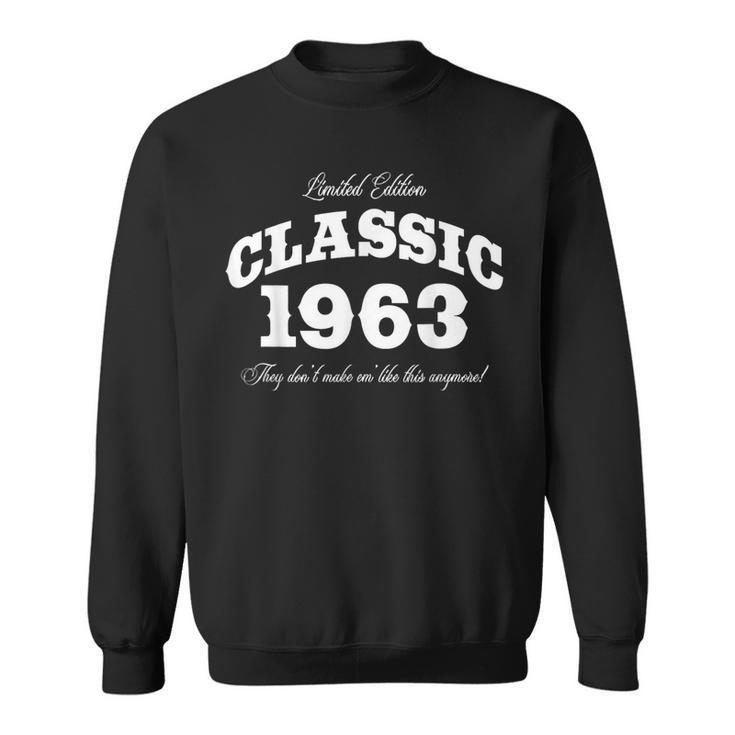 60 Year Old Vintage Classic Car 1963 60Th Birthday  Sweatshirt