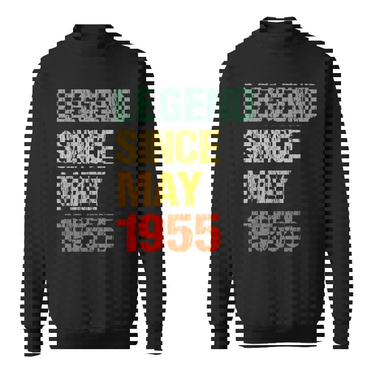 68 Year Old 68Th Birthday Gifts Legend Since May 1955  Sweatshirt