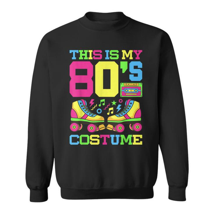 80S Costume 1980S Theme Party Eighties Styles Fashion Outfit  Sweatshirt