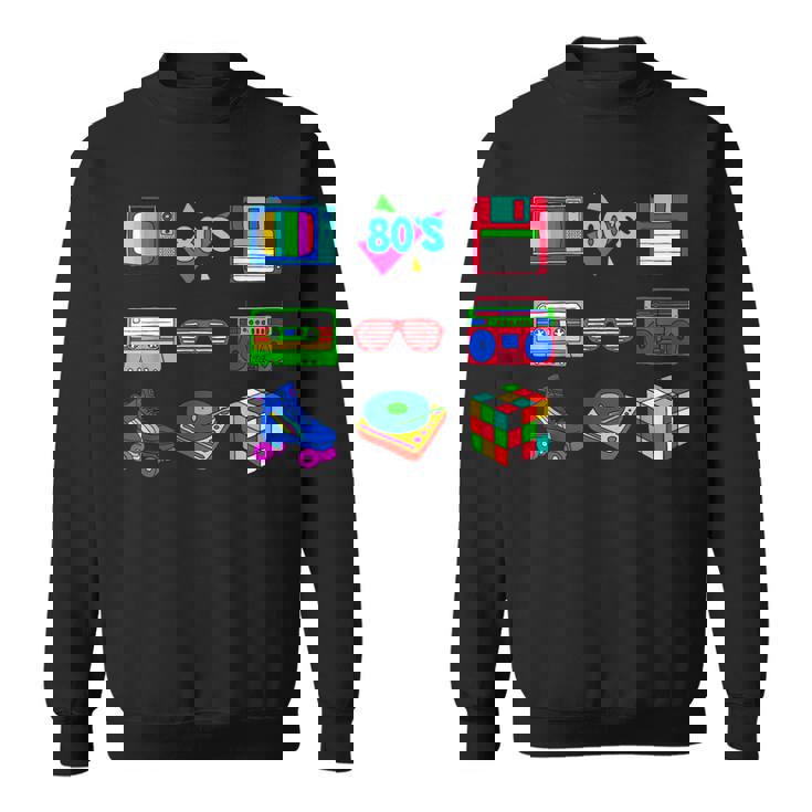 80S Party 1980S Funny Vintage 80S Costume Men Women  Sweatshirt