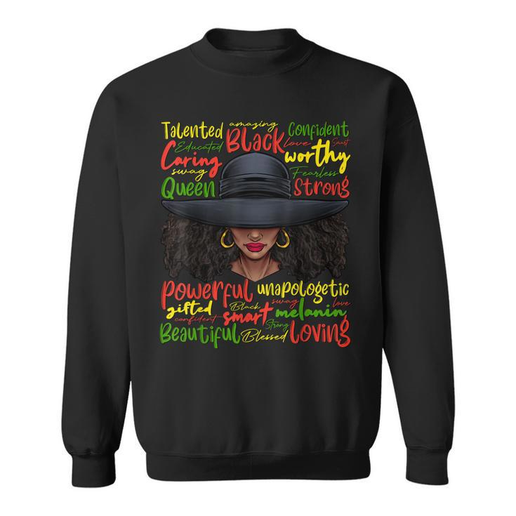 African Black History African American Ladies Junenth  Sweatshirt
