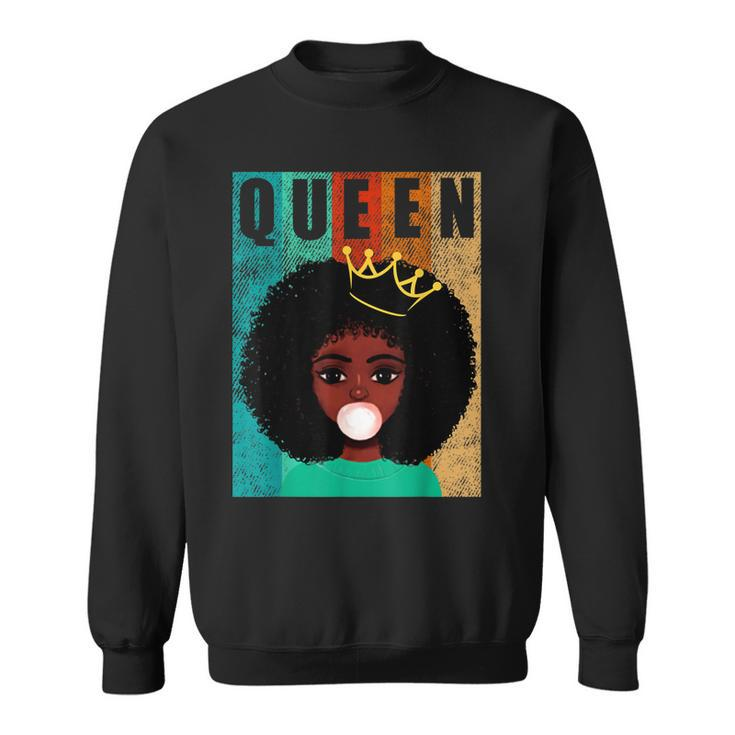 Afro Black Queen Ladies Empowerment Black History Month  Sweatshirt