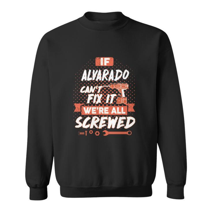 Alvarado Name Alvarado Family Name Crest  Sweatshirt