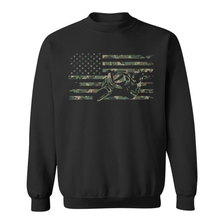 American Flag Camouflage Motorcycle Apparel Motorcycle Sweatshirt