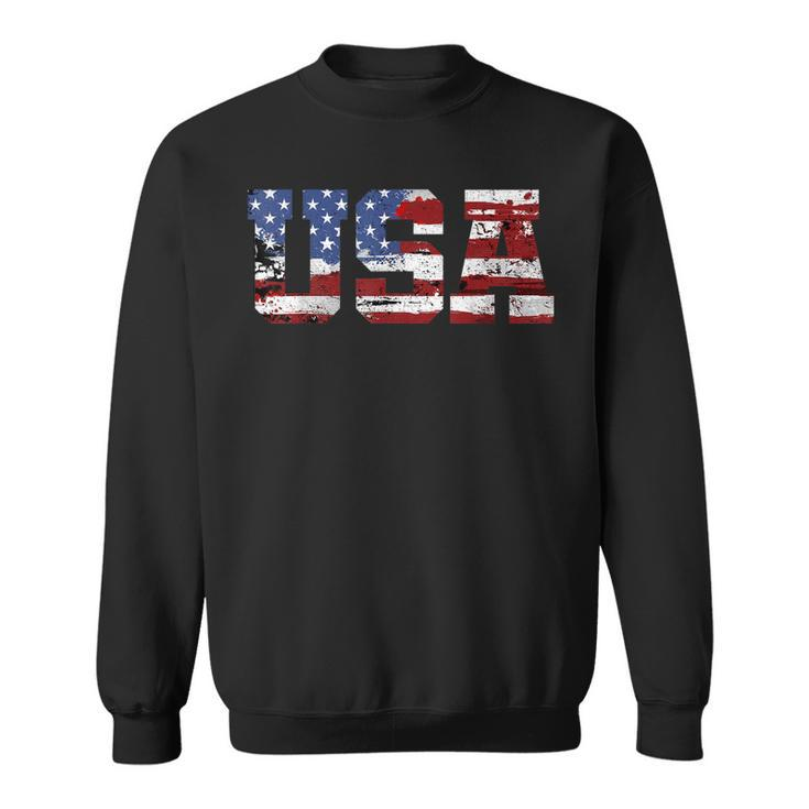 American Flag Usa United States Of America Us 4Th Of July  Sweatshirt