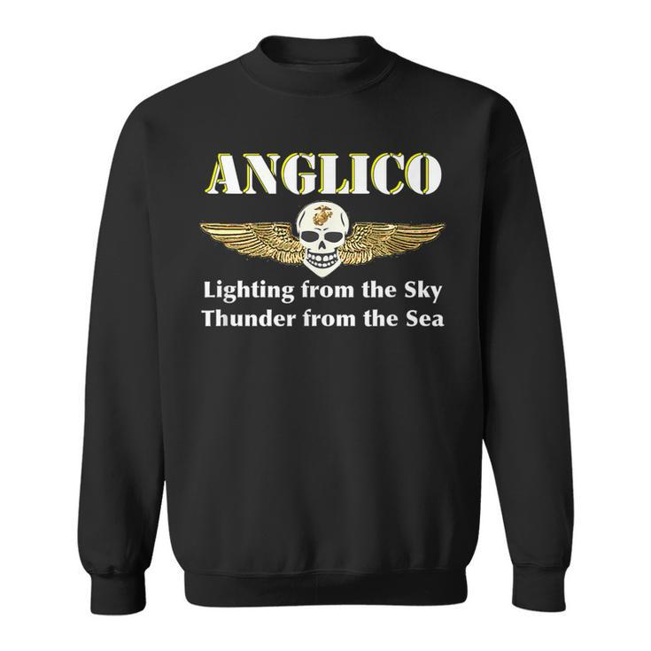 Anglico Eagle Globe Anchor Veteran T  Sweatshirt