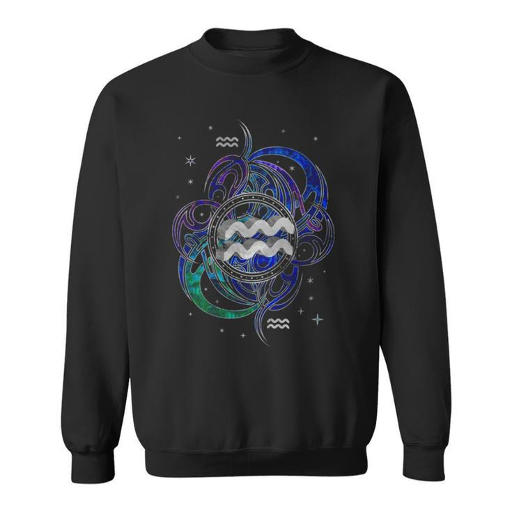 Aquarius Zodiac Sign Air Element Sweatshirt