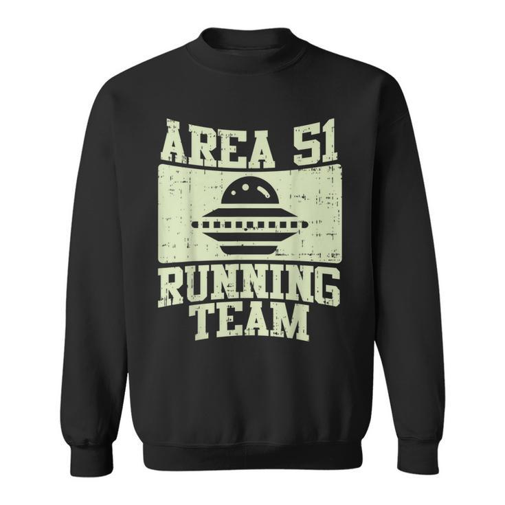 Area 51 Running Team Funny Nevada 092019 Alien Runner Gift  Men Women Sweatshirt Graphic Print Unisex