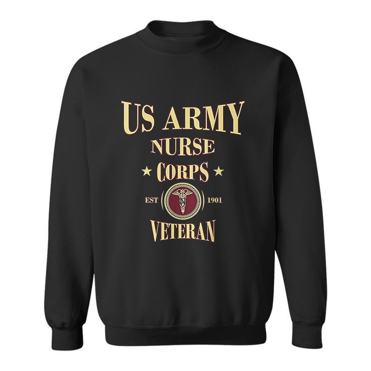 Army Nurse Hospital Veteran Us Army Medical Hospital Gift Men Women Sweatshirt Graphic Print Unisex