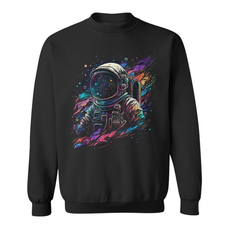 Astronaut Spaceman Universe Planets Galaxy  Sweatshirt