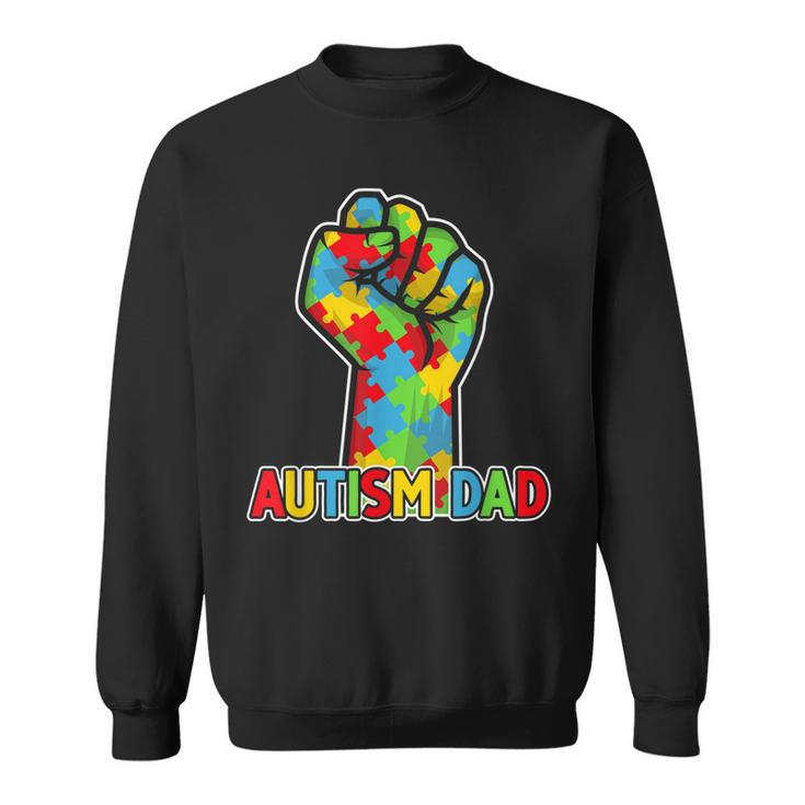 Autism Awareness Dad Father Acceptance Men Support Love  Sweatshirt