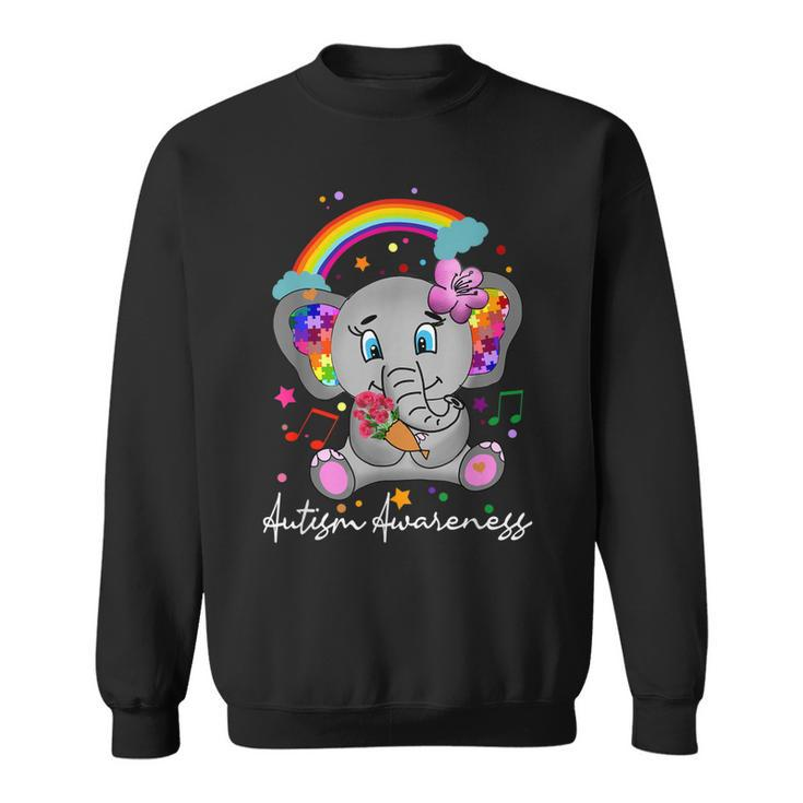 Autism Awareness Elephant Cute April  Sweatshirt