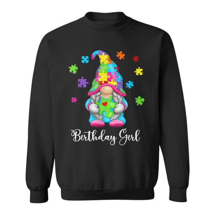 Autism Awareness Gnome Puzzle Birthday Girls Toddlers  Sweatshirt