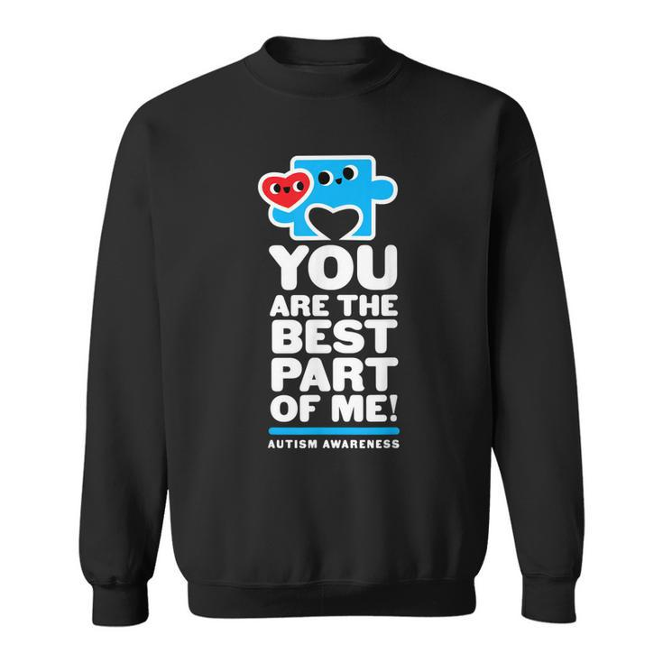 Autism Awareness Mens Dad Blue Puzzle Piece Best Fun Sweatshirt