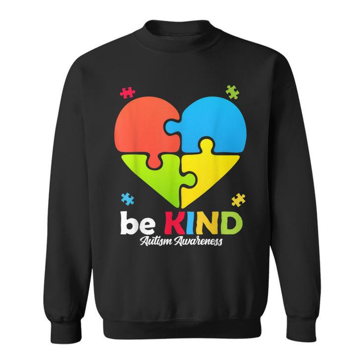 Autism Awareness- Be Kind Puzzle Heart Kindness Sweatshirt