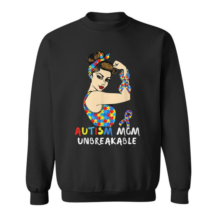 Autism Mom Unbreakable Autism Awareness Month Sweatshirt