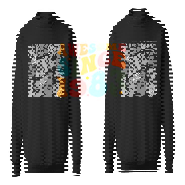 Awesome Since 1983 40Th Birthday Retro Gifts Born In 1983  Sweatshirt