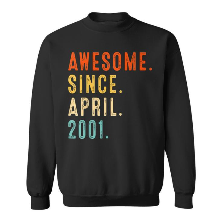 Awesome Since April 2001 Vintage 21St Birthday  Sweatshirt