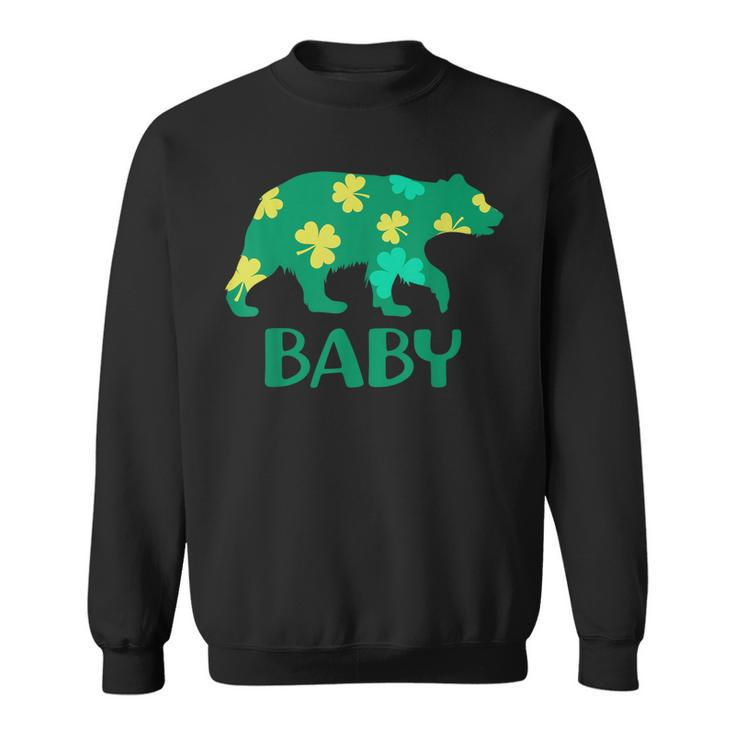 Baby Bear Funny Shamrock St Patricks Day Gifts Family  Sweatshirt