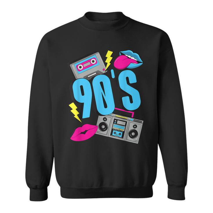 Back To The 90S Outfit Retro Party 90S Costume Theme Party  Sweatshirt