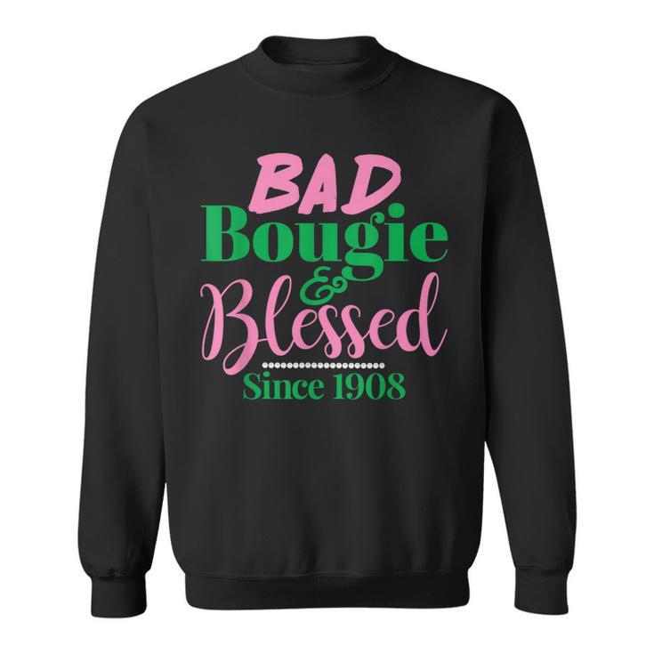 Bad Bougie & Blessed 1908 With 20 Pearls  Sweatshirt
