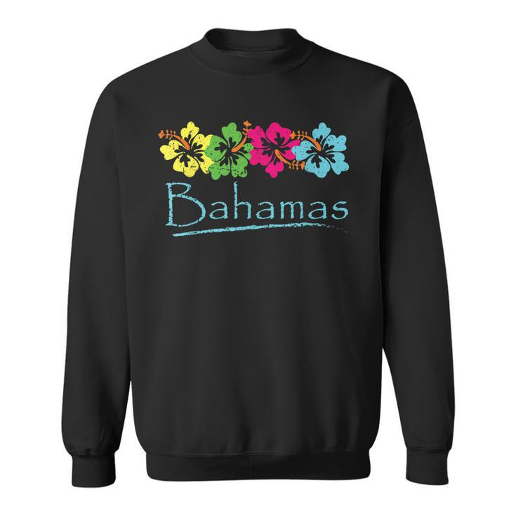 Bahamas Exotic Tropical Beach And Vacation Vintage Print  Sweatshirt