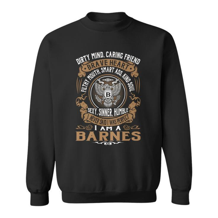 Barnes Last Name Surname Tshirt Men Women Sweatshirt Graphic Print Unisex