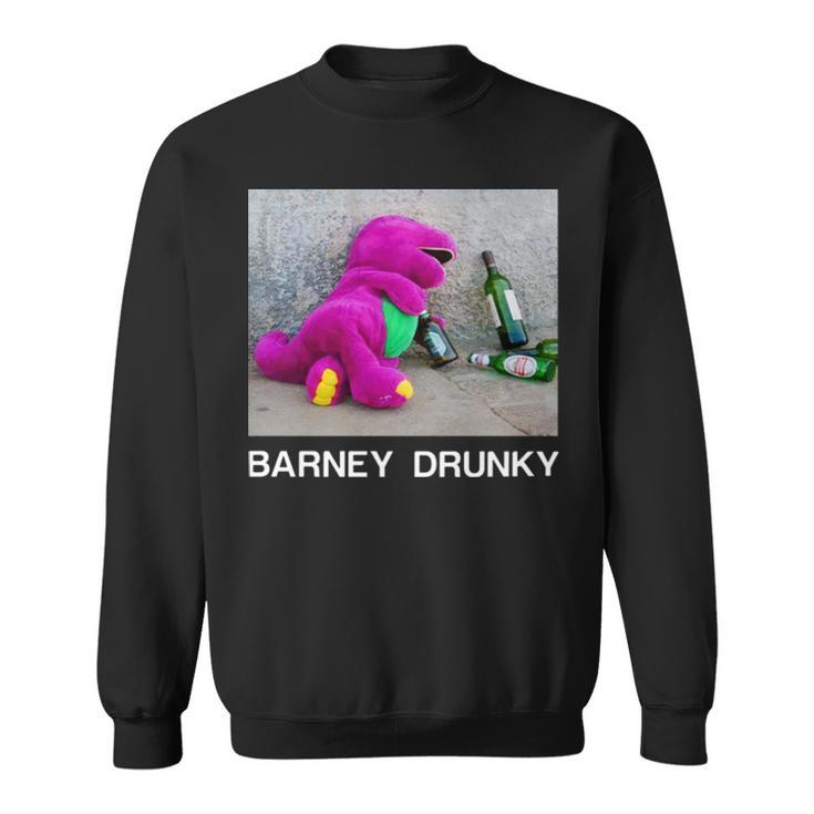 Barney Drunky Wine Bottle The Dinosaur Sweatshirt
