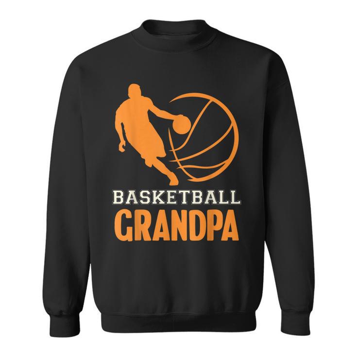 Basketball Opa Schwarzes Sweatshirt mit Spielergrafik