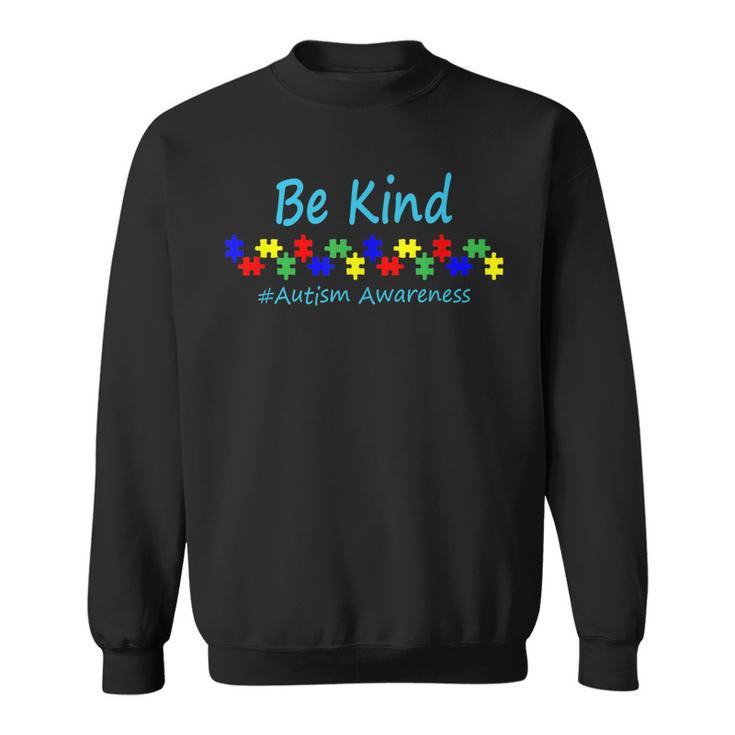 Be Kind Autism Awareness Puzzle Sweatshirt