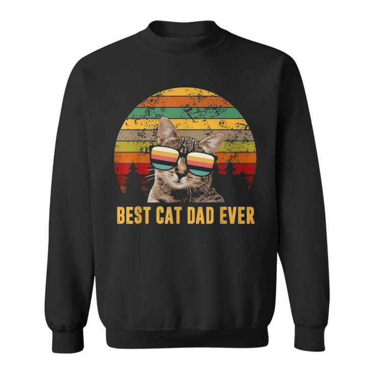 Best Cat Dad Ever Fathers Day  Gifts I Love Cat Lover Sweatshirt