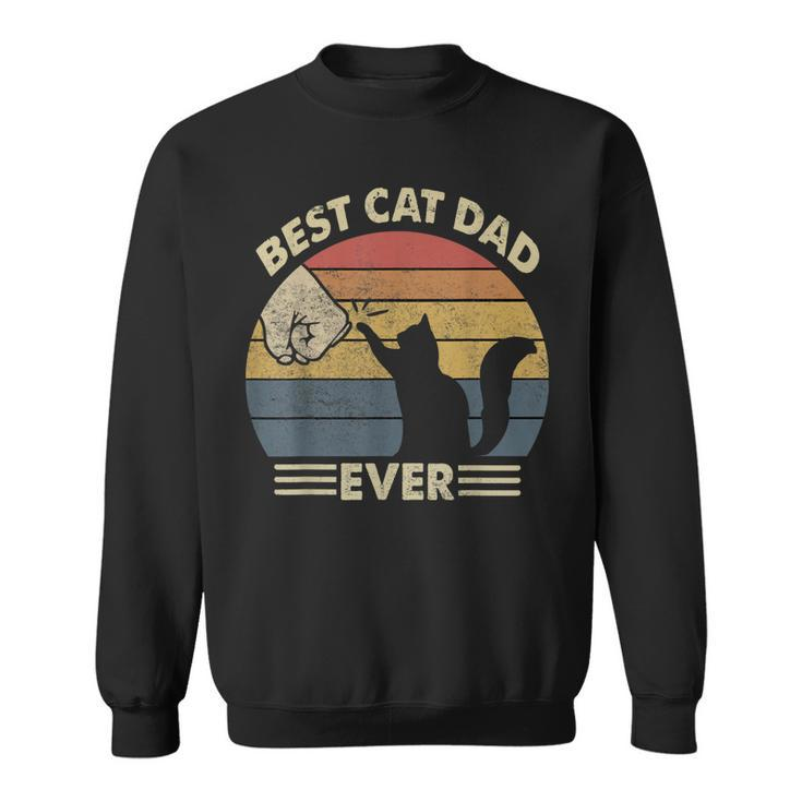 Best Cat Dad Ever  - Kitten Lover Gift Vintage  Sweatshirt