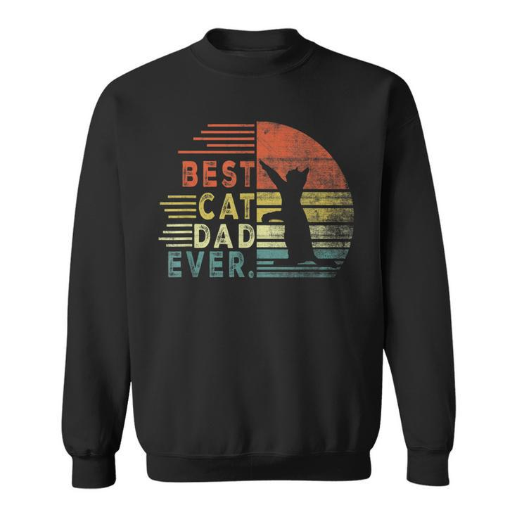 Best Cat Dad Ever Men Cat Gifts For Cat Lovers Fathers Day Sweatshirt