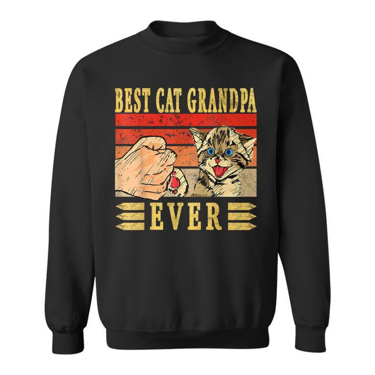 Best Cat Grandpa Ever Katzen Opa Vatertag Geburtstag Katze Sweatshirt