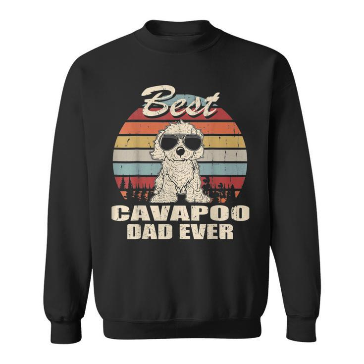Best Cavapoo Dad Ever Vintage Retro Dog Dad V2 Sweatshirt