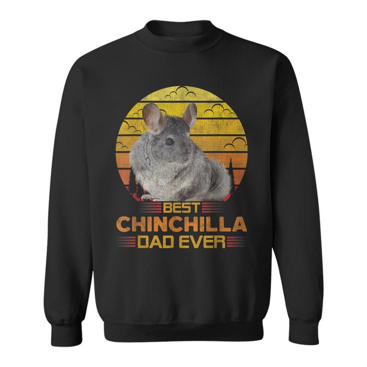 Best Chinchilla Dad Ever Cute Retro Vintage Animal Lover  Sweatshirt