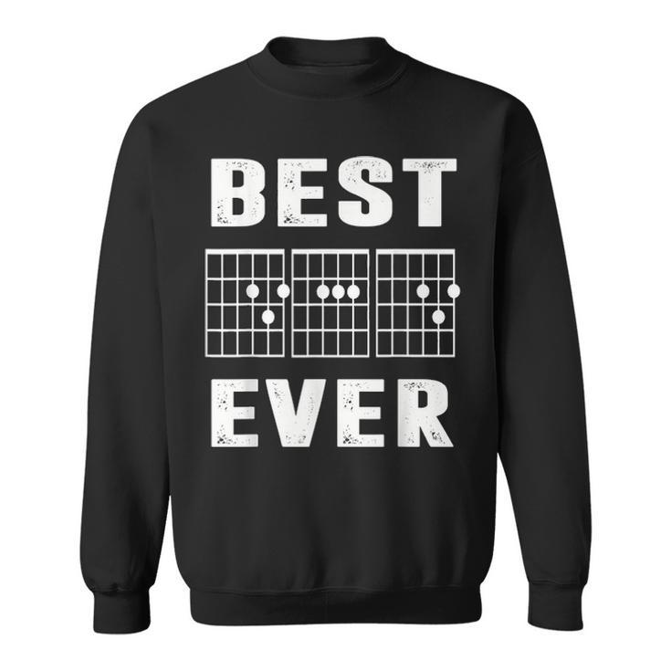 Best Dad Ever  Music Guitar Musician Fathers Day Gifts Sweatshirt