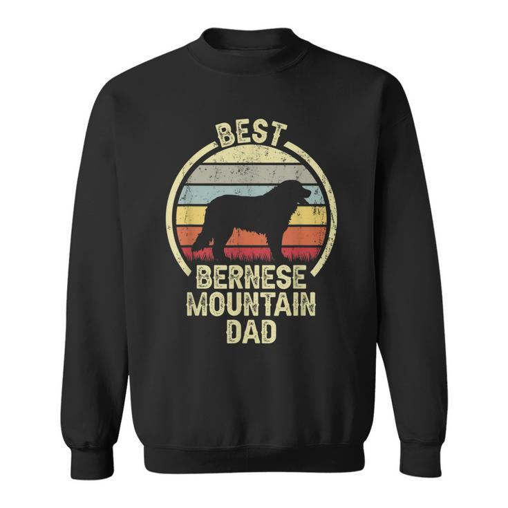 Best Dog Father Dad - Vintage Berner Bernese Mountain  Sweatshirt