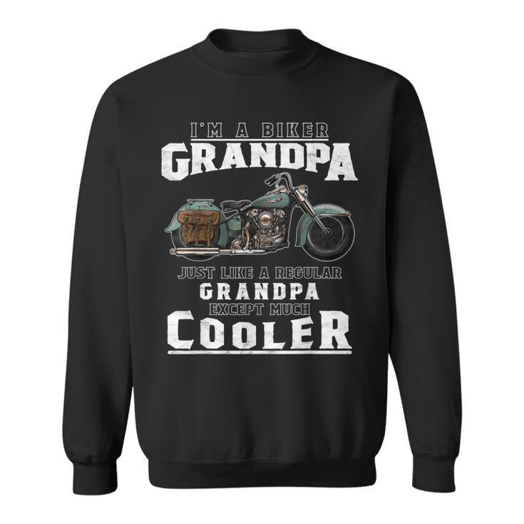Best Grandpa Biker T  Motorcycle  For Grandfather Gift For Mens Sweatshirt