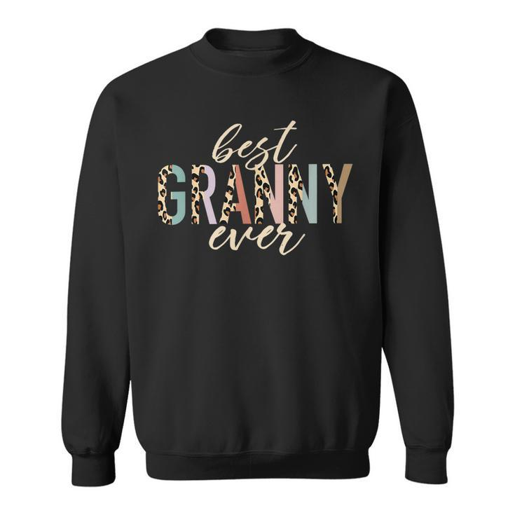 Best Granny Ever Gifts Leopard Print Mothers Day Sweatshirt