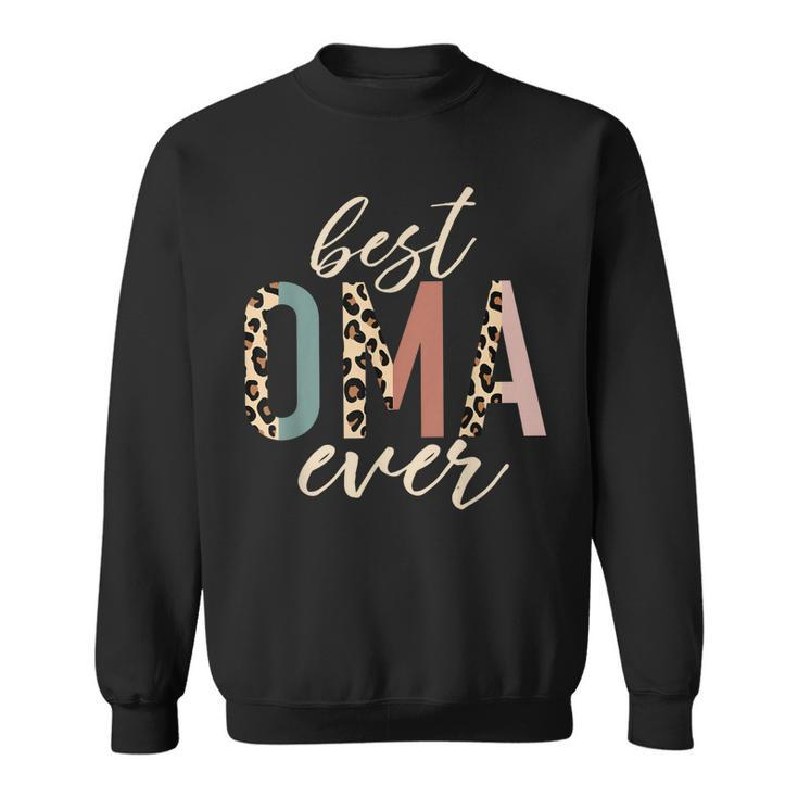 Best Oma Ever Gifts Leopard Print Mothers Day Sweatshirt