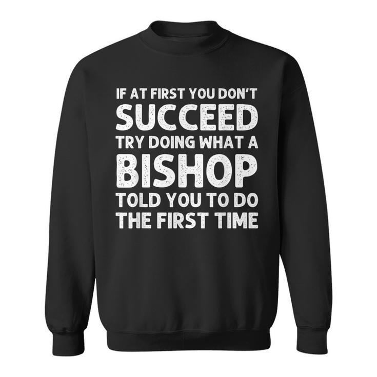 Bishop Funny Surname Family Tree Birthday Reunion Idea  Sweatshirt