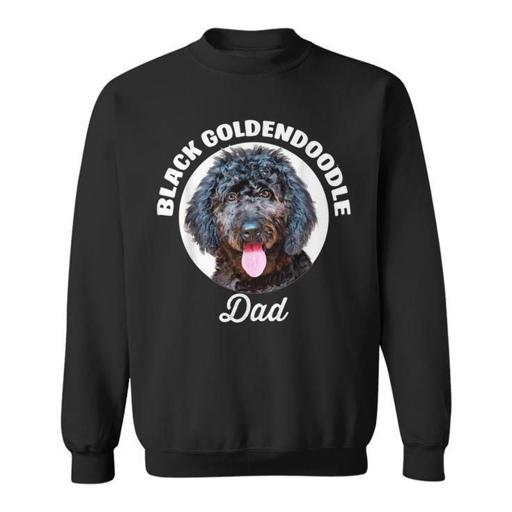 Black Goldendoodle Dog Dad Men Women Sweatshirt Graphic Print Unisex