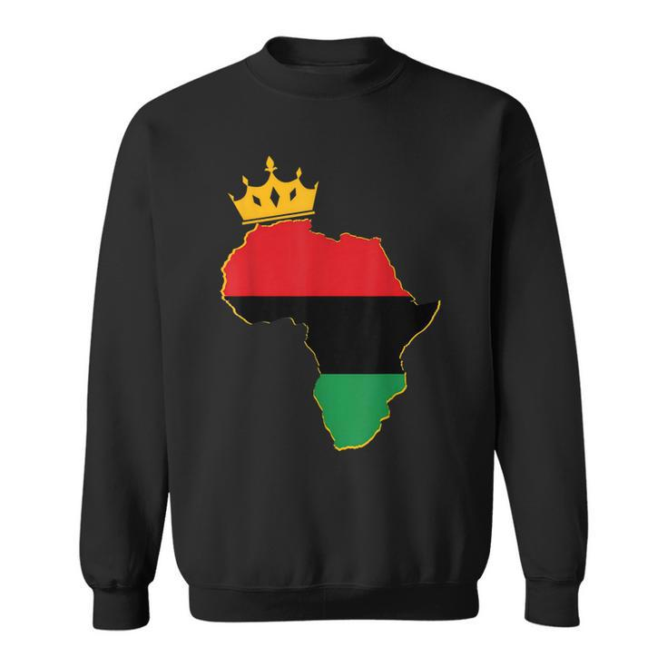 Black King Queen Couple Matching African American Valentine  Sweatshirt