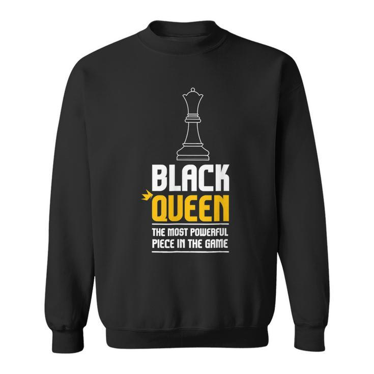 Black Queen Chess Black History Month Afro African Pride  Sweatshirt