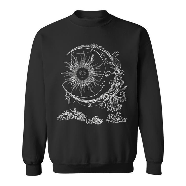 Bohemian Aesthetic Moon Sun Astrology Science Astronomy Sweatshirt