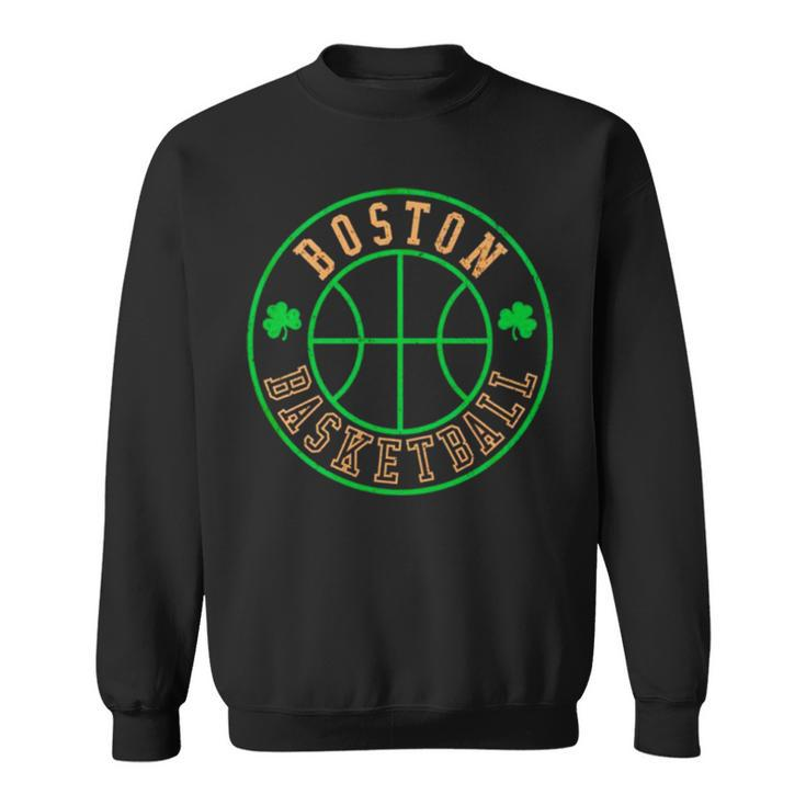Boston Basketball Seal Shamrock Sweatshirt