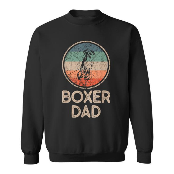 Boxer Dog - Vintage Boxer Dad  Sweatshirt