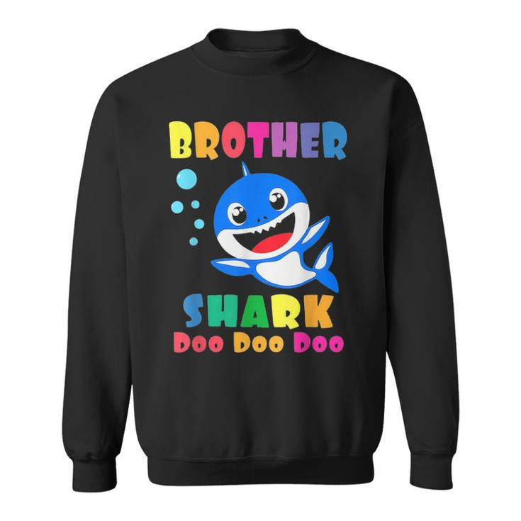 Brother Shark  Funny Fathers Day Gift For Mens Dad Sweatshirt