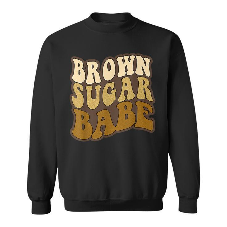 Brown Sugar Babe Proud African American Black History Month  Men Women Sweatshirt Graphic Print Unisex
